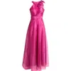 Eliza J Bow Detail One-shoulder Taffeta Jumpsuit