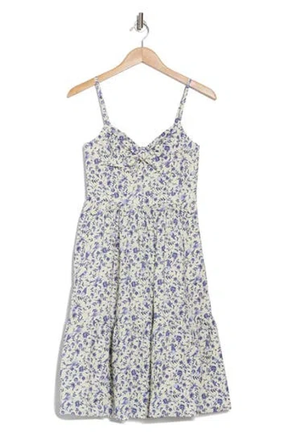 Eliza J Bow Front Fit & Flare Midi Dress