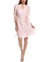 Eliza J Burnout Mini Dress In Pink