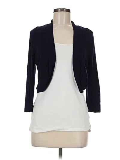 Pre-owned Eliza J Cardigan Sweater In Blue