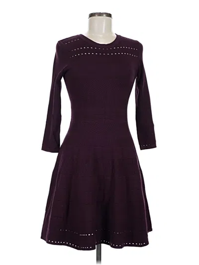 Pre-owned Eliza J Casual Dress In Burgundy
