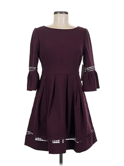 Eliza J Casual Dress In Burgundy
