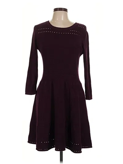 Pre-owned Eliza J Casual Dress In Burgundy