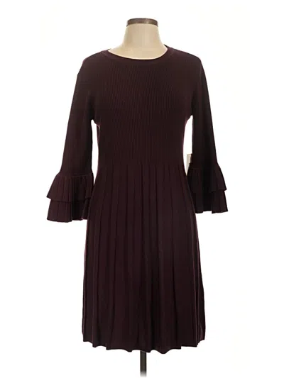 Eliza J Casual Dress In Burgundy