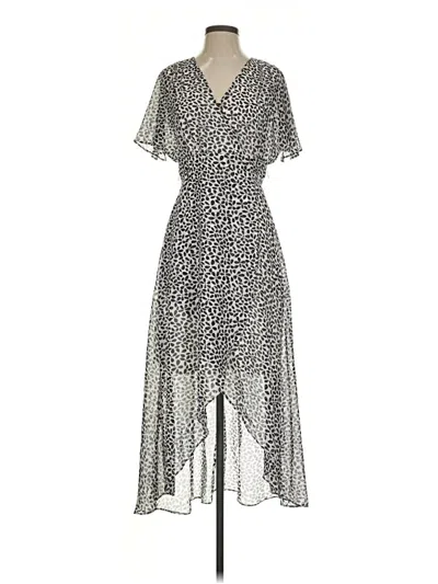 Pre-owned Eliza J Casual Dress In Silver