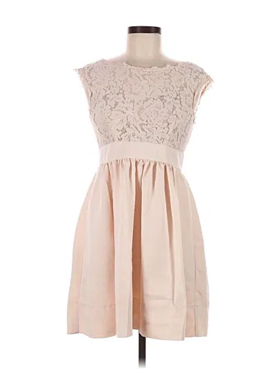 Pre-owned Eliza J Casual Dress In Tan