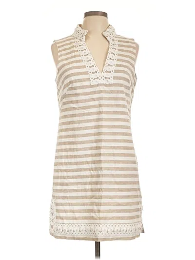 Pre-owned Eliza J Casual Dress In Tan