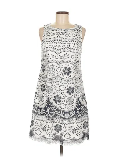 Pre-owned Eliza J Casual Dress In White
