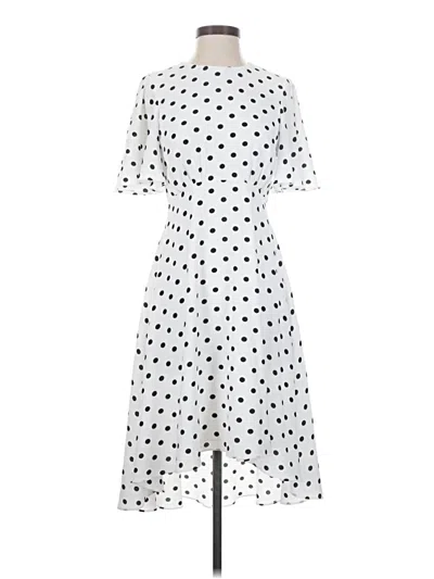 Pre-owned Eliza J Casual Dress In White
