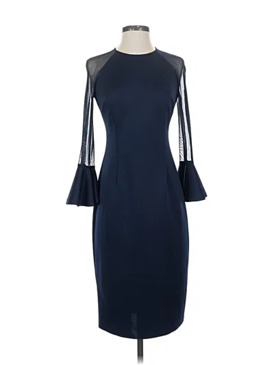 Pre-owned Eliza J Cocktail Dress In Blue