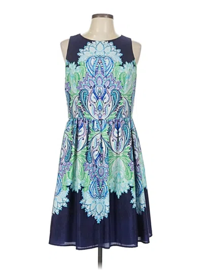 Pre-owned Eliza J Cocktail Dress In Blue