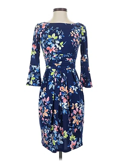 Pre-owned Eliza J Cocktail Dress In Blue