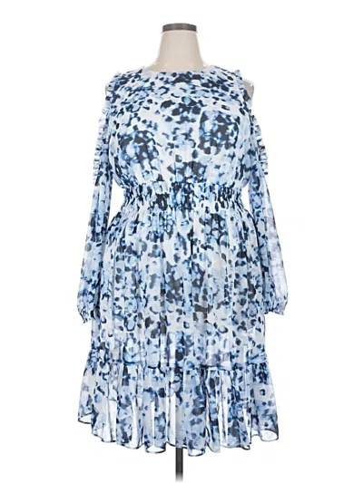 Pre-owned Eliza J Cocktail Dress In Blue