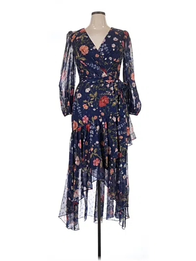 Pre-owned Eliza J Cocktail Dress In Blue