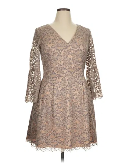 Pre-owned Eliza J Cocktail Dress In Brown