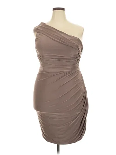 Pre-owned Eliza J Cocktail Dress In Brown