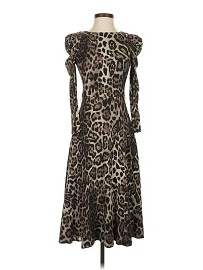 Pre-owned Eliza J Cocktail Dress In Brown