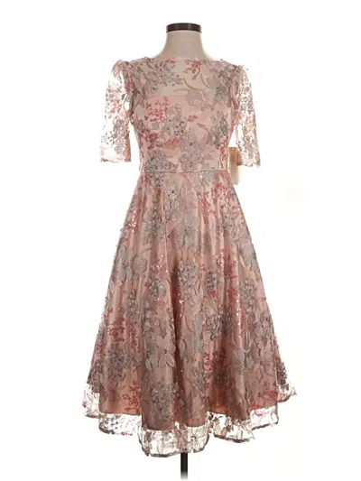 Pre-owned Eliza J Cocktail Dress In Brown