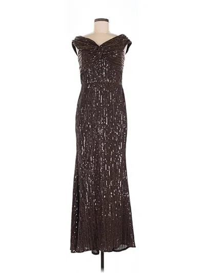 Pre-owned Eliza J Cocktail Dress In Brown