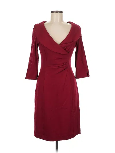 Pre-owned Eliza J Cocktail Dress In Burgundy