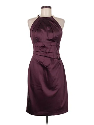 Pre-owned Eliza J Cocktail Dress In Burgundy