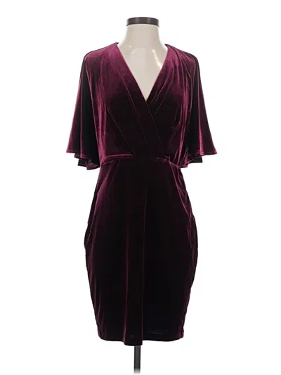 Pre-owned Eliza J Cocktail Dress In Burgundy