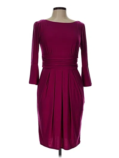 Pre-owned Eliza J Cocktail Dress In Burgundy