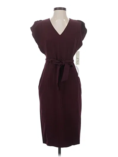 Pre-owned Eliza J Cocktail Dress In Burgundy