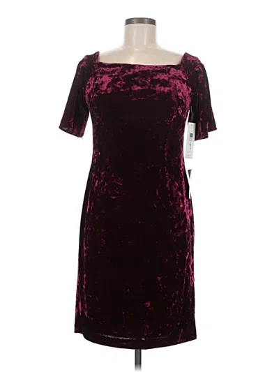 Pre-owned Eliza J Cocktail Dress In Burgundy