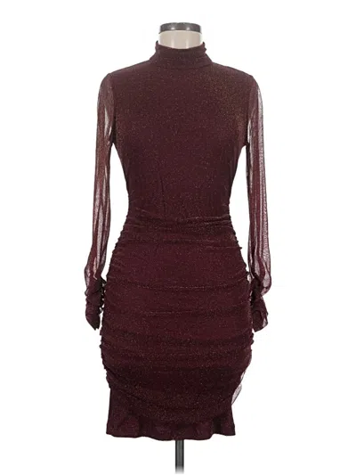 Pre-owned Eliza J Cocktail Dress In Burgundy