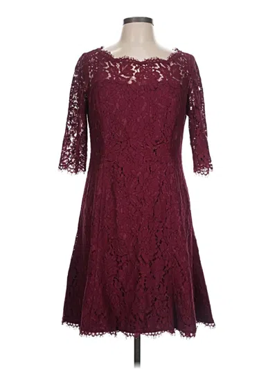 Pre-owned Eliza J Cocktail Dress In Burgundy