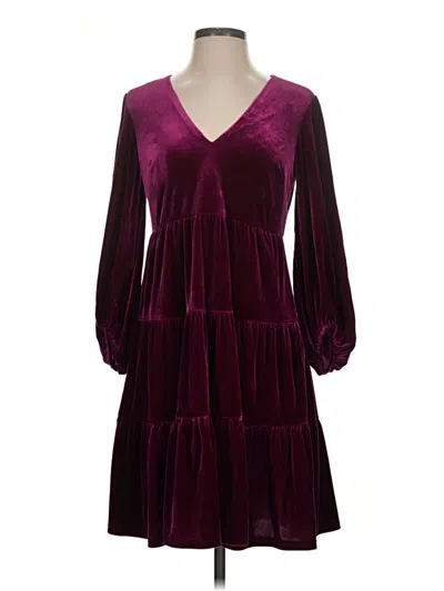 Pre-owned Eliza J Cocktail Dress In Burgundy