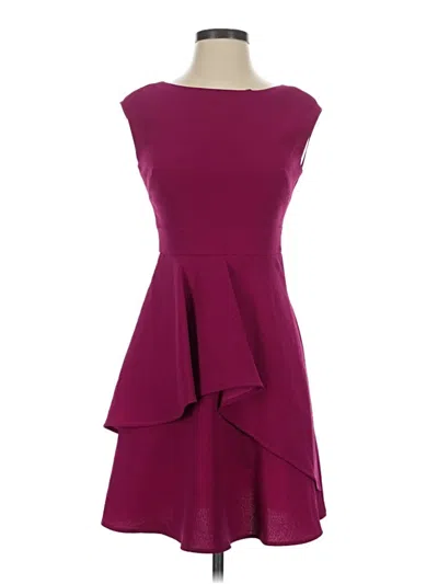 Pre-owned Eliza J Cocktail Dress In Burgundy
