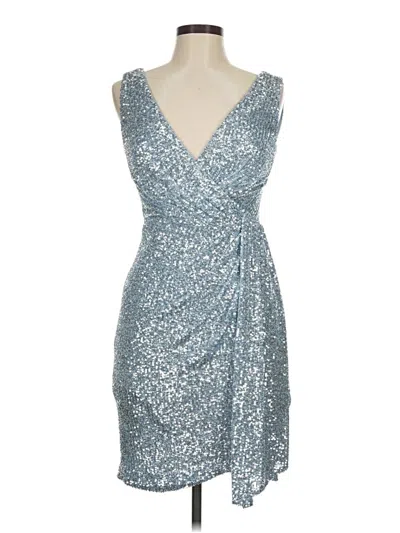 Pre-owned Eliza J Cocktail Dress In Silver