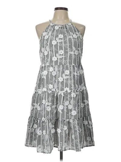 Pre-owned Eliza J Cocktail Dress In Silver