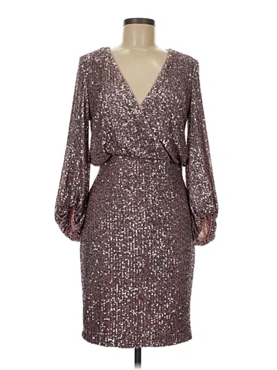 Pre-owned Eliza J Cocktail Dress In Silver