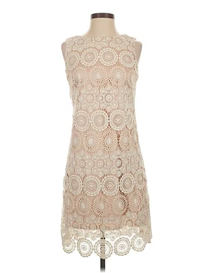Pre-owned Eliza J Cocktail Dress In Tan