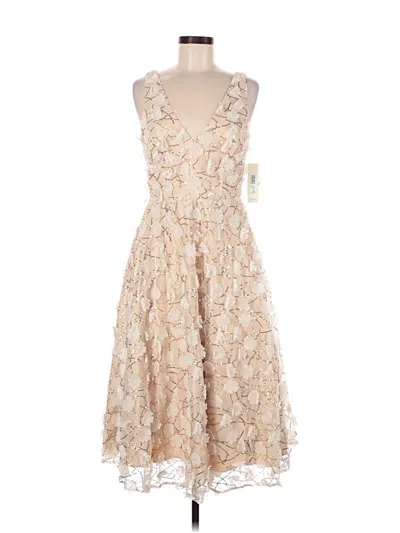Pre-owned Eliza J Cocktail Dress In Tan