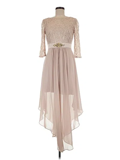 Pre-owned Eliza J Cocktail Dress In Tan