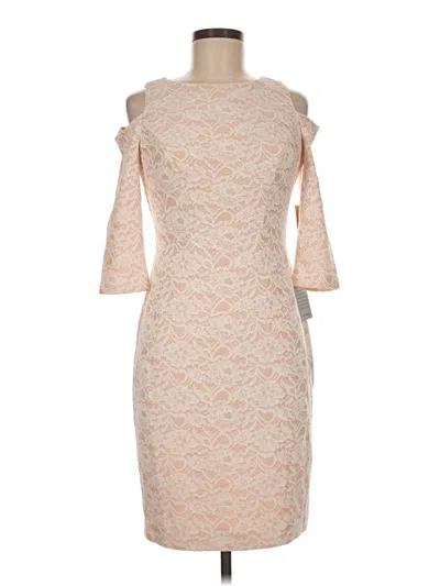 Pre-owned Eliza J Cocktail Dress In Tan