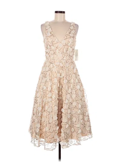 Pre-owned Eliza J Cocktail Dress In Tan