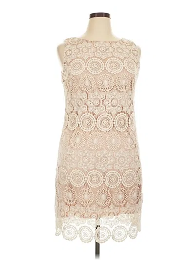 Pre-owned Eliza J Cocktail Dress In Tan