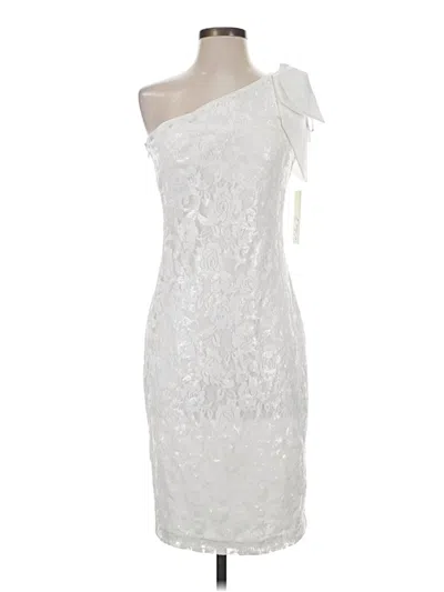 Pre-owned Eliza J Cocktail Dress In White