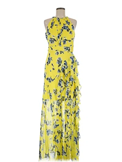Pre-owned Eliza J Cocktail Dress In Yellow