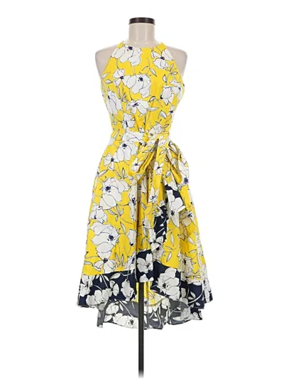 Pre-owned Eliza J Cocktail Dress In Yellow