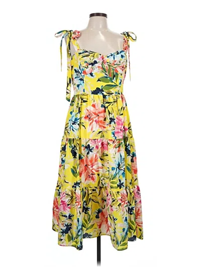 Pre-owned Eliza J Cocktail Dress In Yellow
