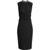 Eliza J Embellished Mock Neck Sheath Dress In Black
