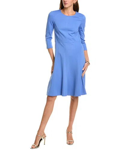 Eliza J Fit And Flare Dress In Blue