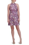 ELIZA J FLORAL FIT & FLARE DRESS