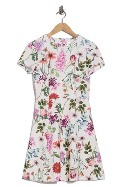 Eliza J Floral Fit & Flare Dress In Multi